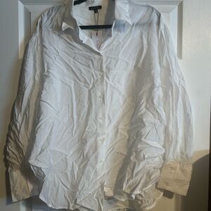 Dynamite Bright White Button-Up Shirt